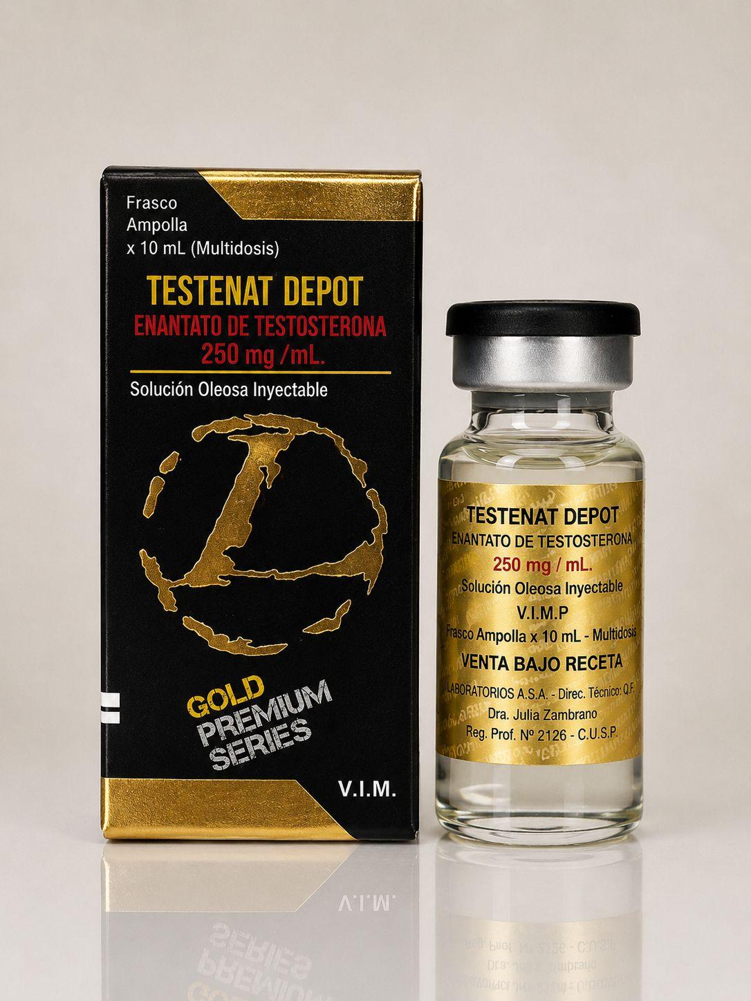 TESTENAT DEPOT ENANTATO DE TESTOSTERONA 250MG 10ML