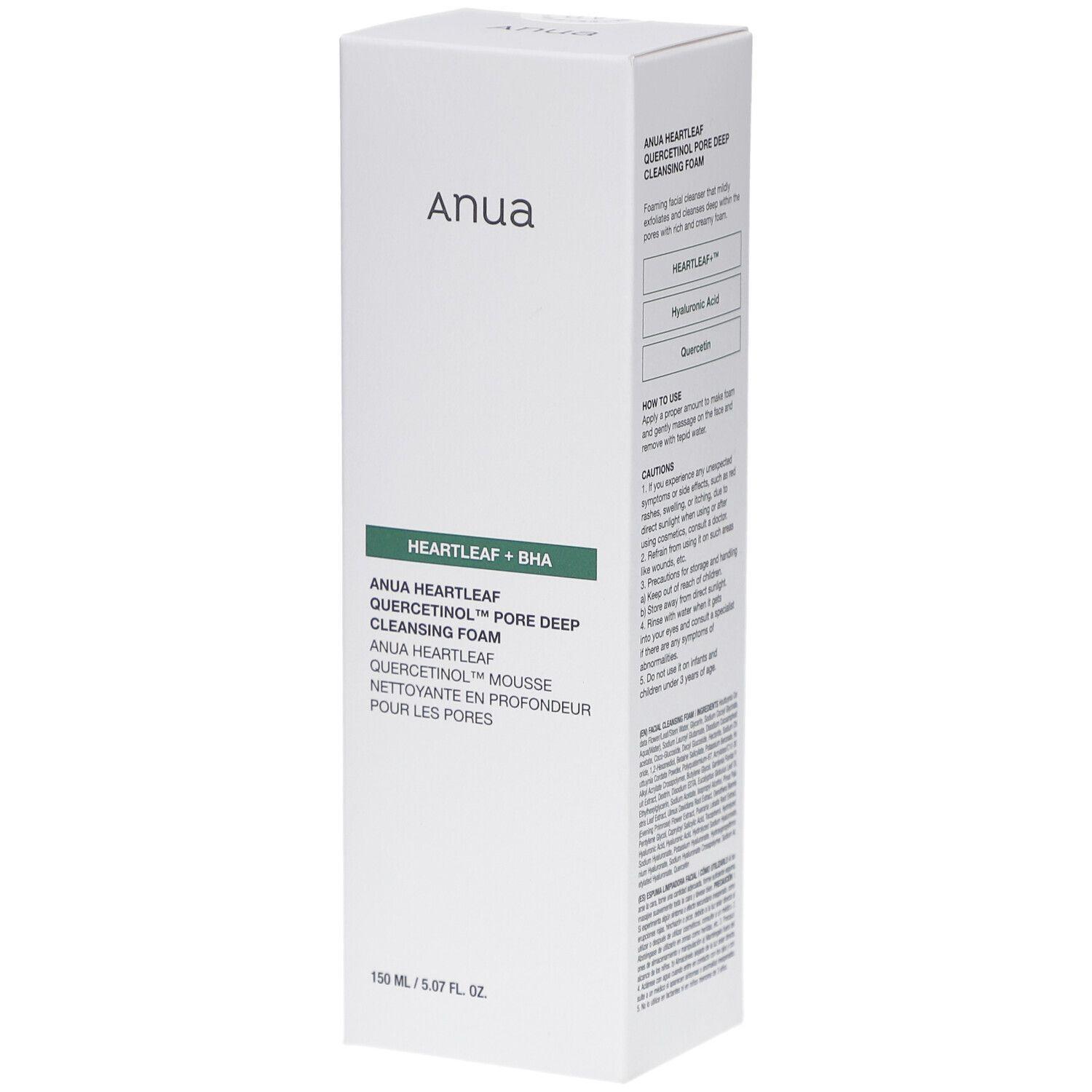 LIMPADOR FACIAL ANUA HEARTLEAF+BHA PORE DEEP 150ML 4427