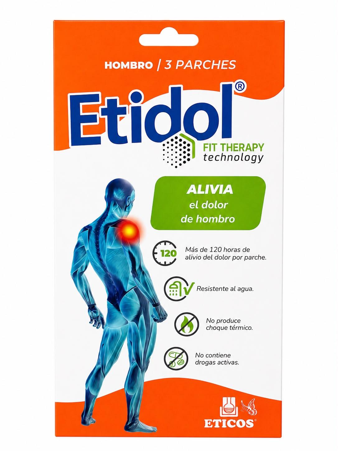 ETIDOL FIT THERAPY HOMBRO PARCHES X3 UN