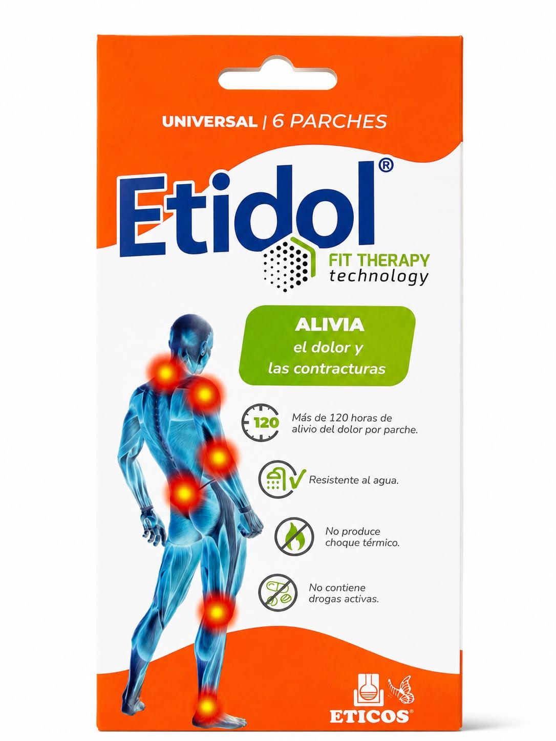 ETIDOL FIT THERAPY LADY PATCH PARCHES X6 UN