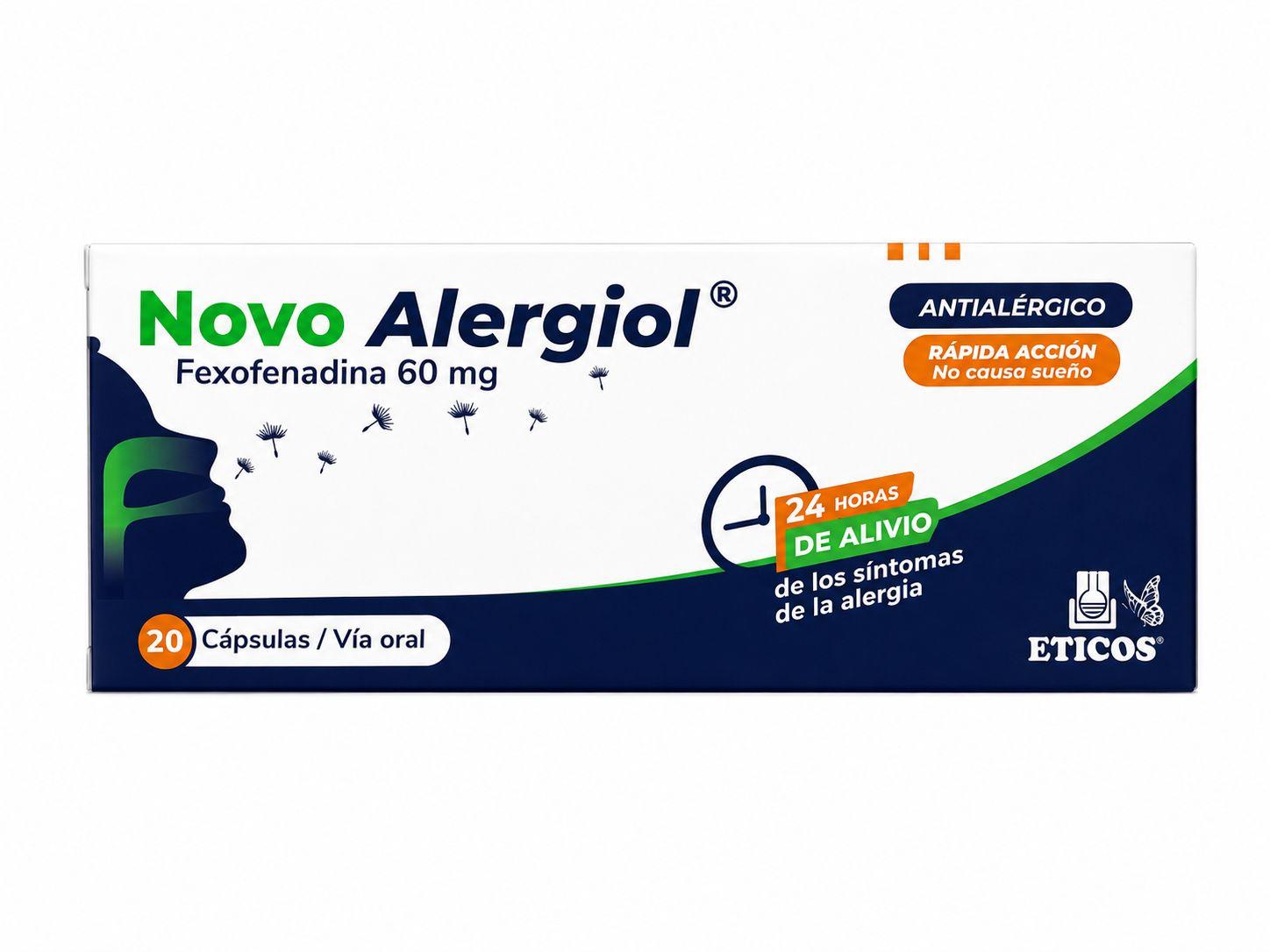 FEXOFENADINA 60MG NOVO ALERGIOL 20 CAPS