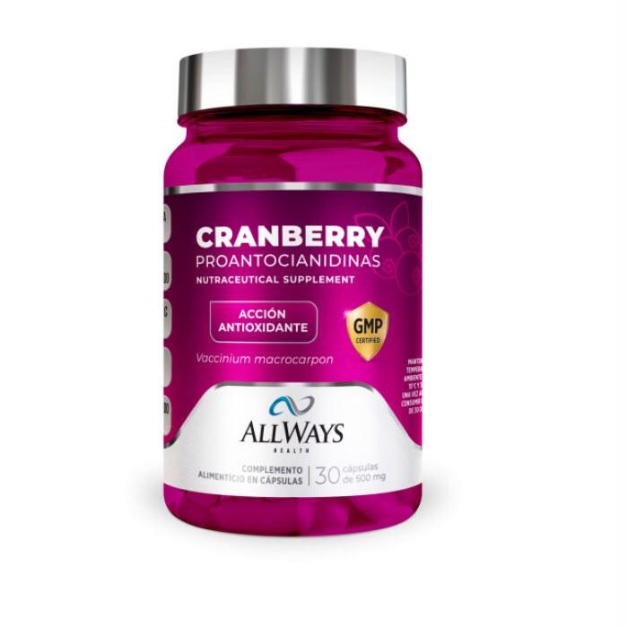 SUPLEMENTO ALLWAYS CRANBERRY 30CAPS X500MG