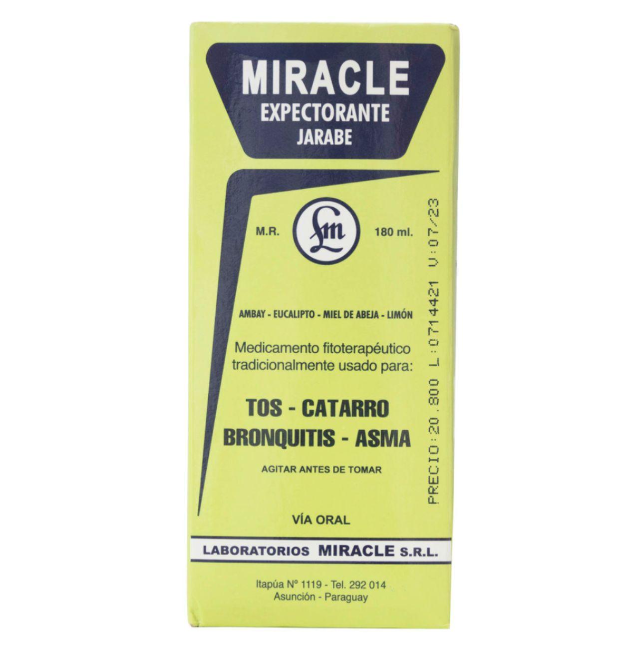 MIRACLE JARABE 1 FCO. X180ML