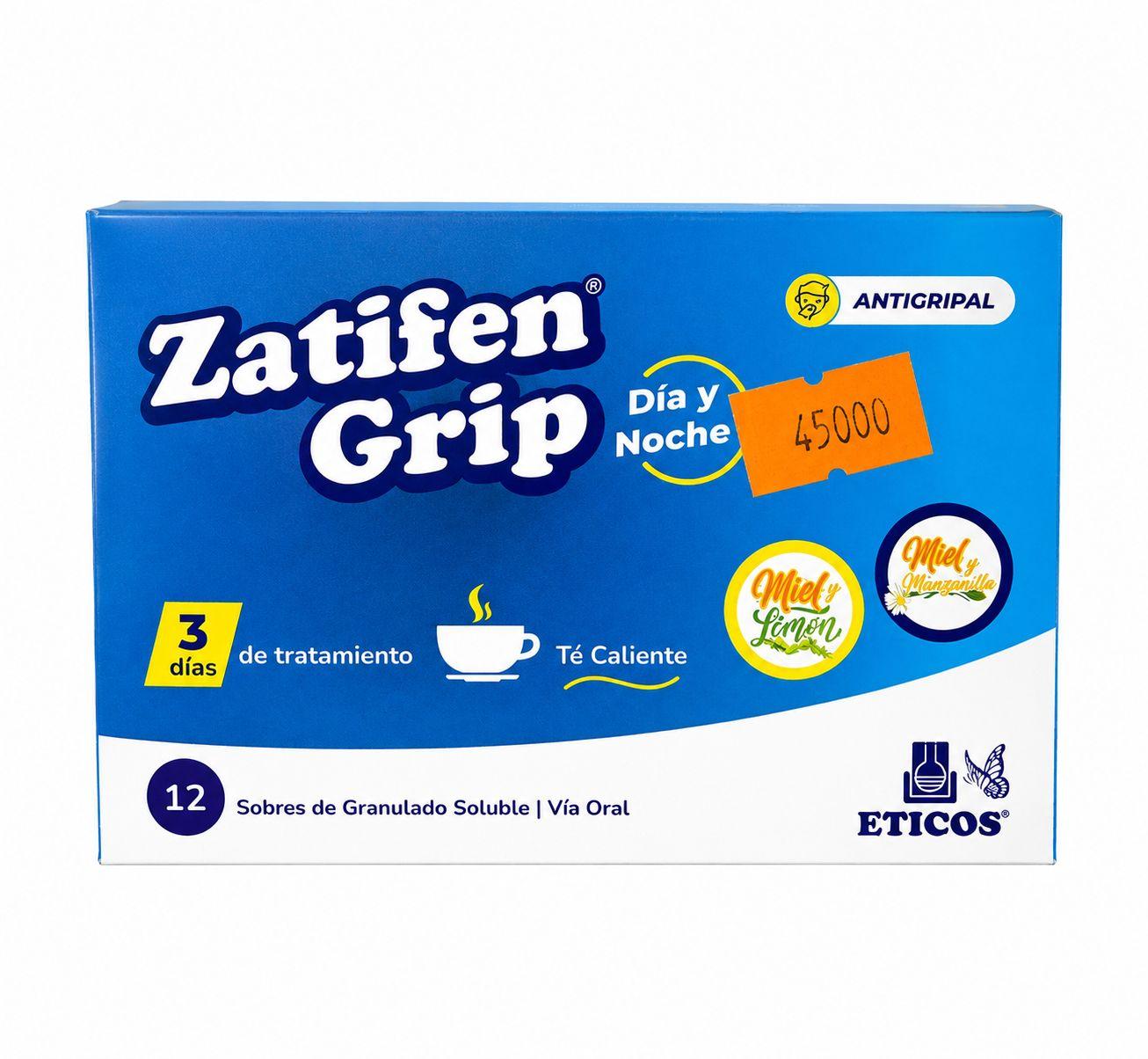 ZATIFEN GRIP DIA/NOCHE X12 SOBRES