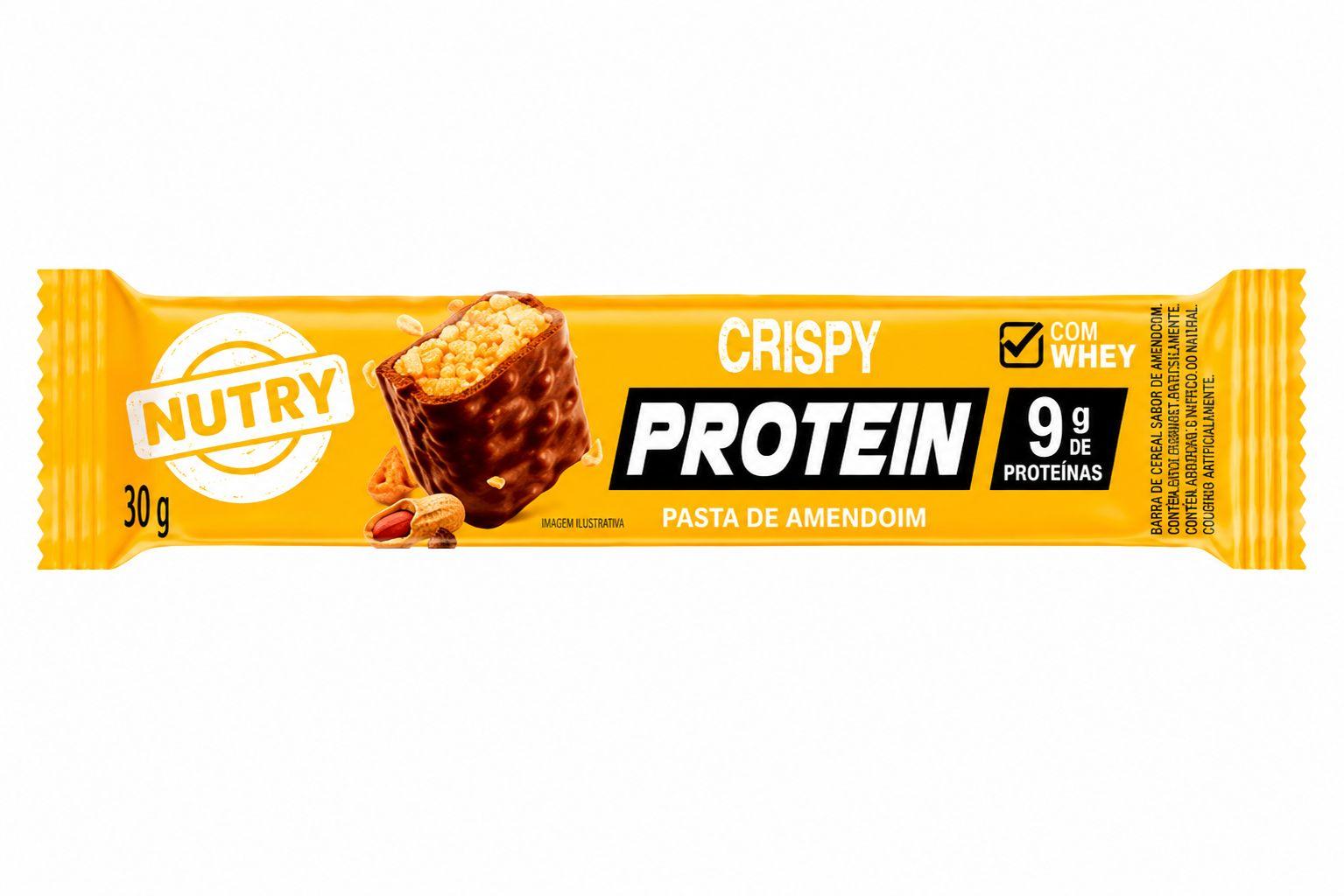 BARRA CEREAL NUTRY CRISPY PROTEIN PASTA DE MANI