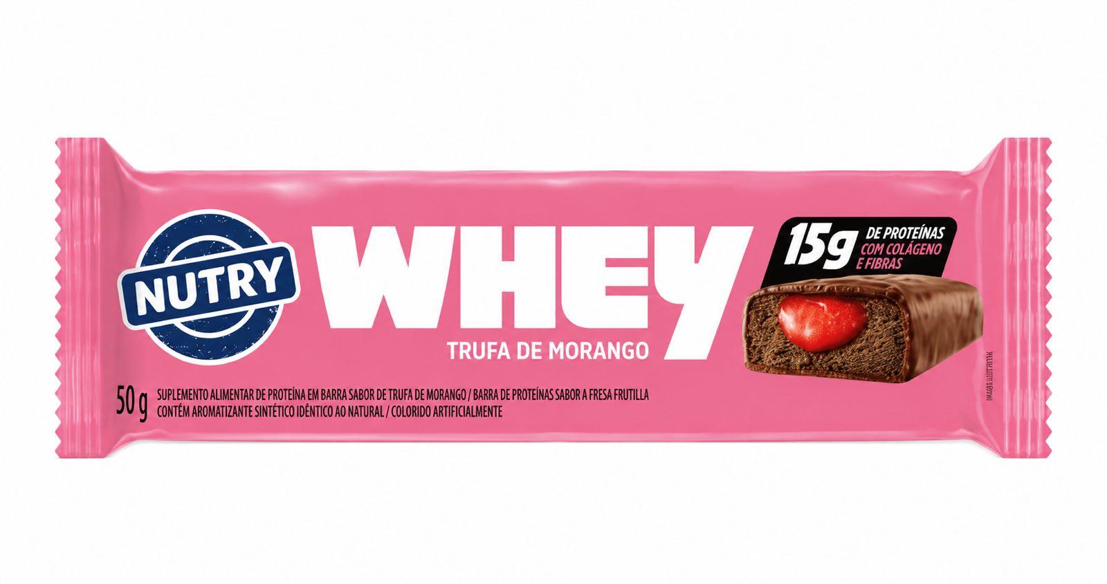 BARRA CEREAL NUTRY WHEY TRUFA FRUTILLA 50GR