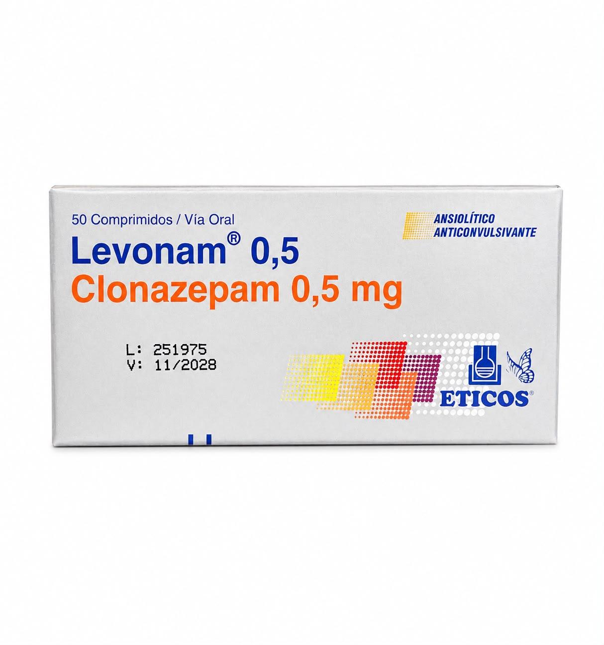 CLONAZEPAM LEVONAM 0,5MG X50 COMP