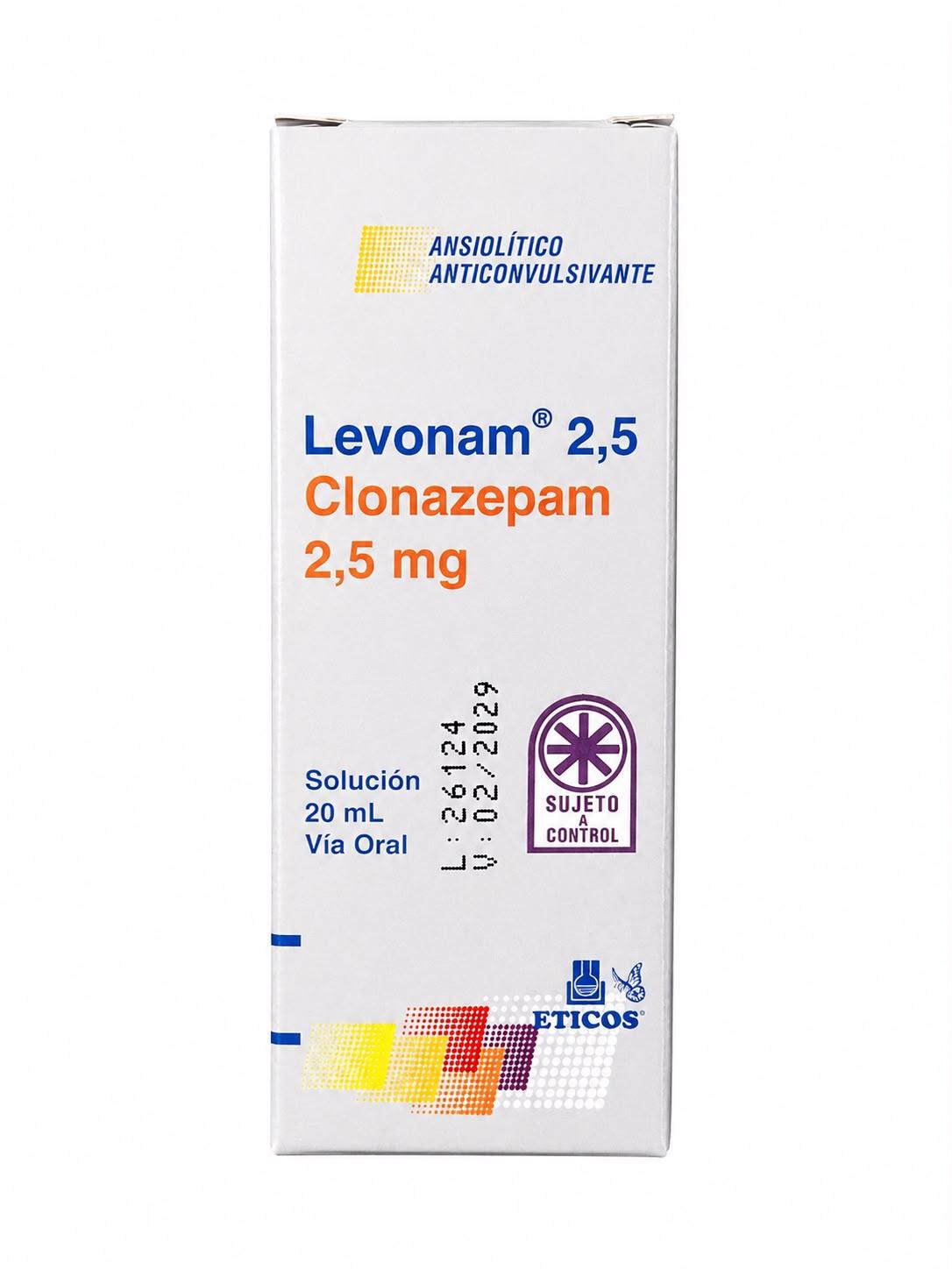CLONAZEPAM LEVONAM 2,5MG GOTAS 20ML