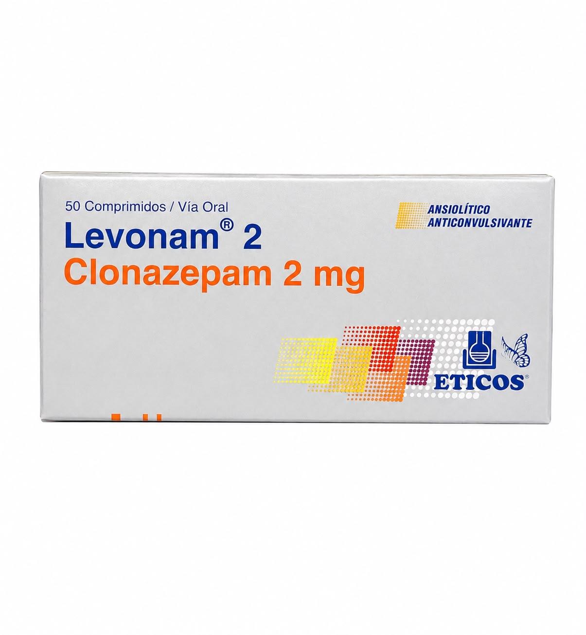 CLONAZEPAM LEVONAM 2MG X50 COMP