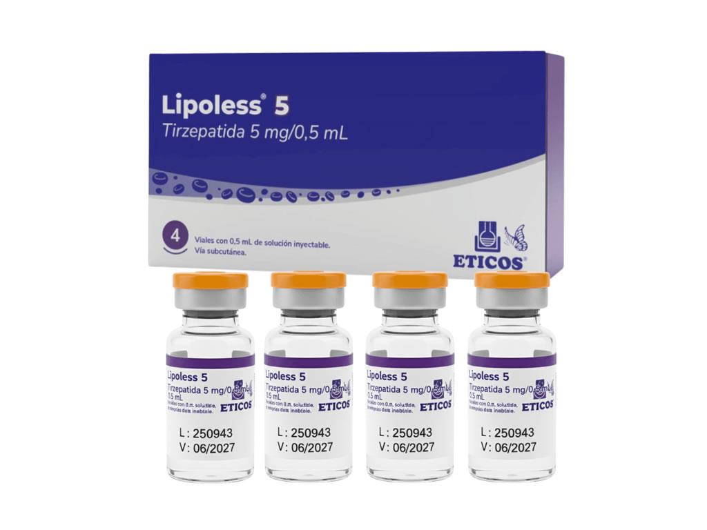 LIPOLESS 5MG 4 AMPOLAS DE 0.5ML.