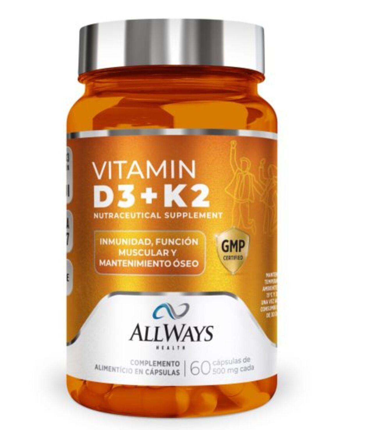 SUPLEMENTO ALLWAYS VITAMIN D3+K2