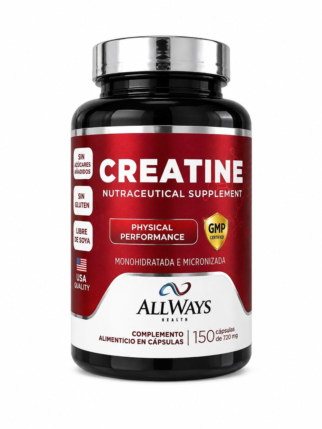 SUPLEMENTO ALLWAYS CREATINA MONOHIDRA.150CAP 720MG