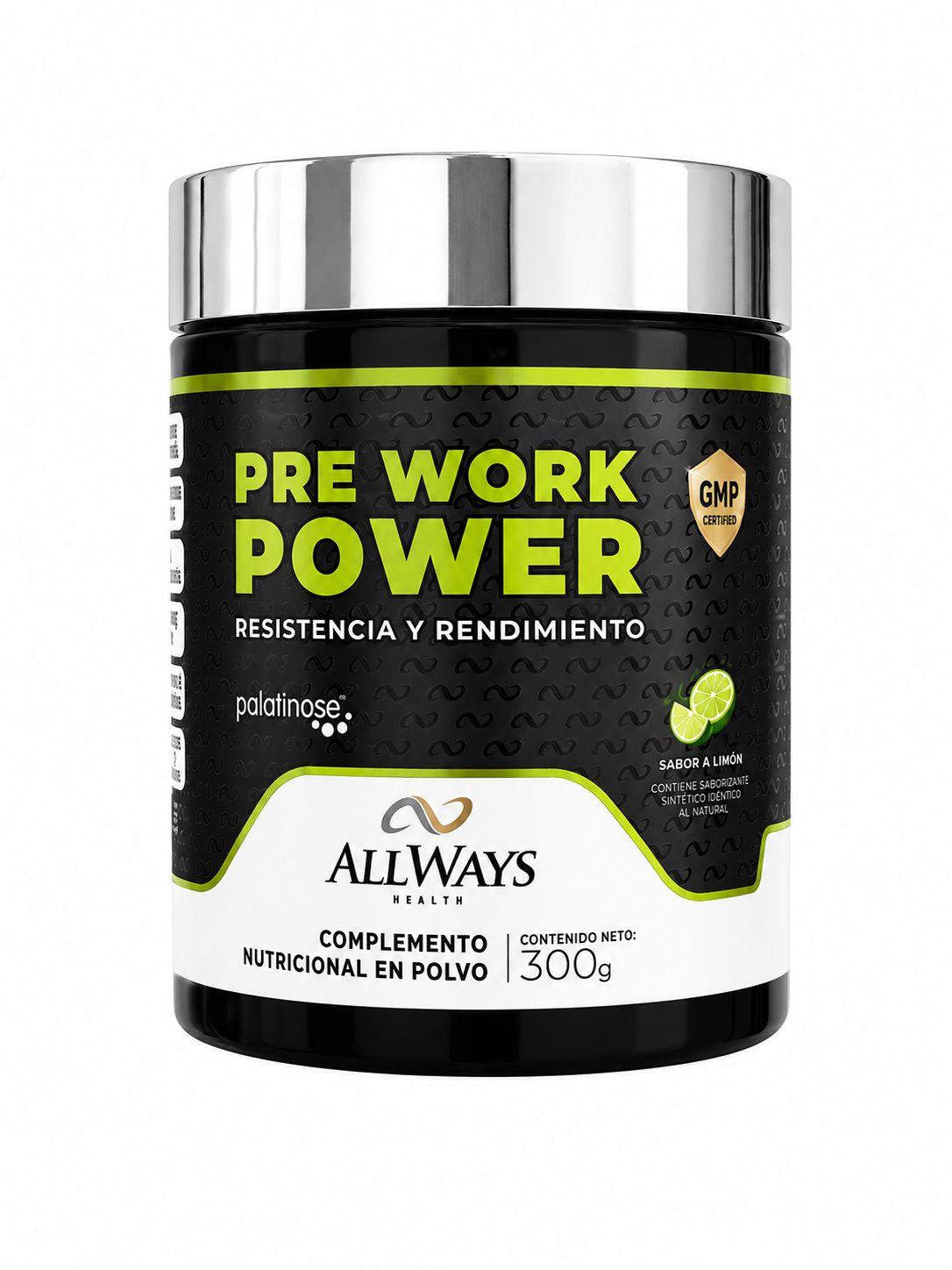 PRE ENTRENO PRE WORK POWER ALLWAYS LIMON 300G