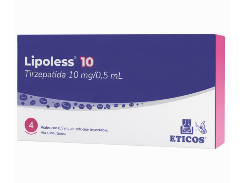 LIPOLESS 10MG 4 AMPOLAS DE 0.5ML.
