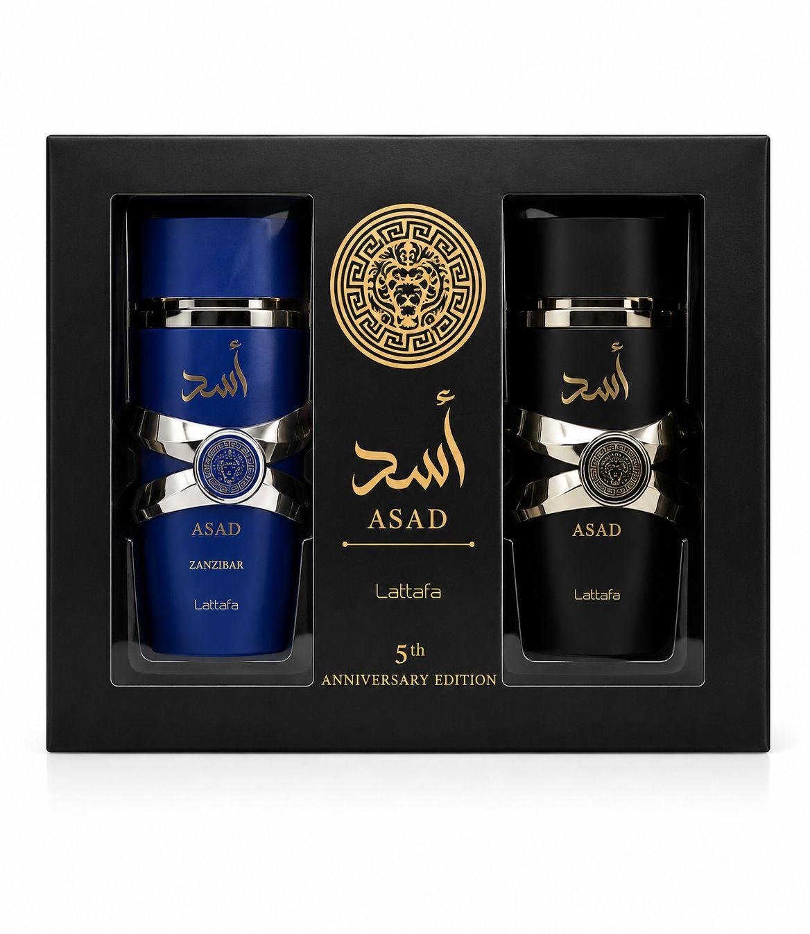 PERF. LATTAFA ASAD+ASAD ZANZIBAR BLU EDP 100ML KIT