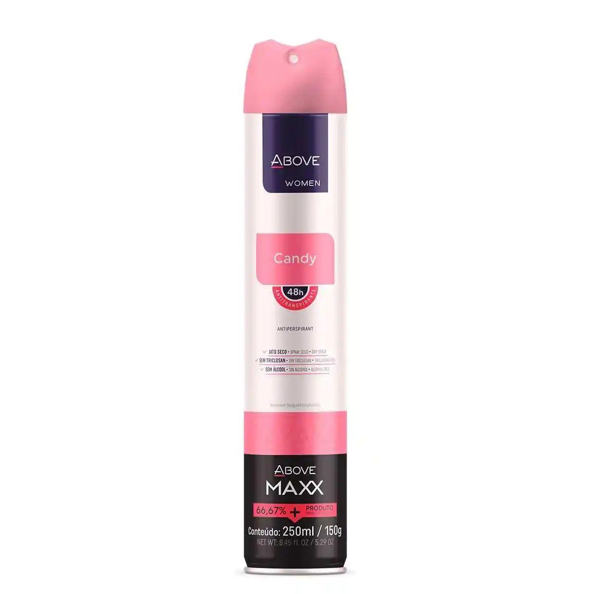 DESODORATE ABOVE 250ML FEM. MAXX CANDY